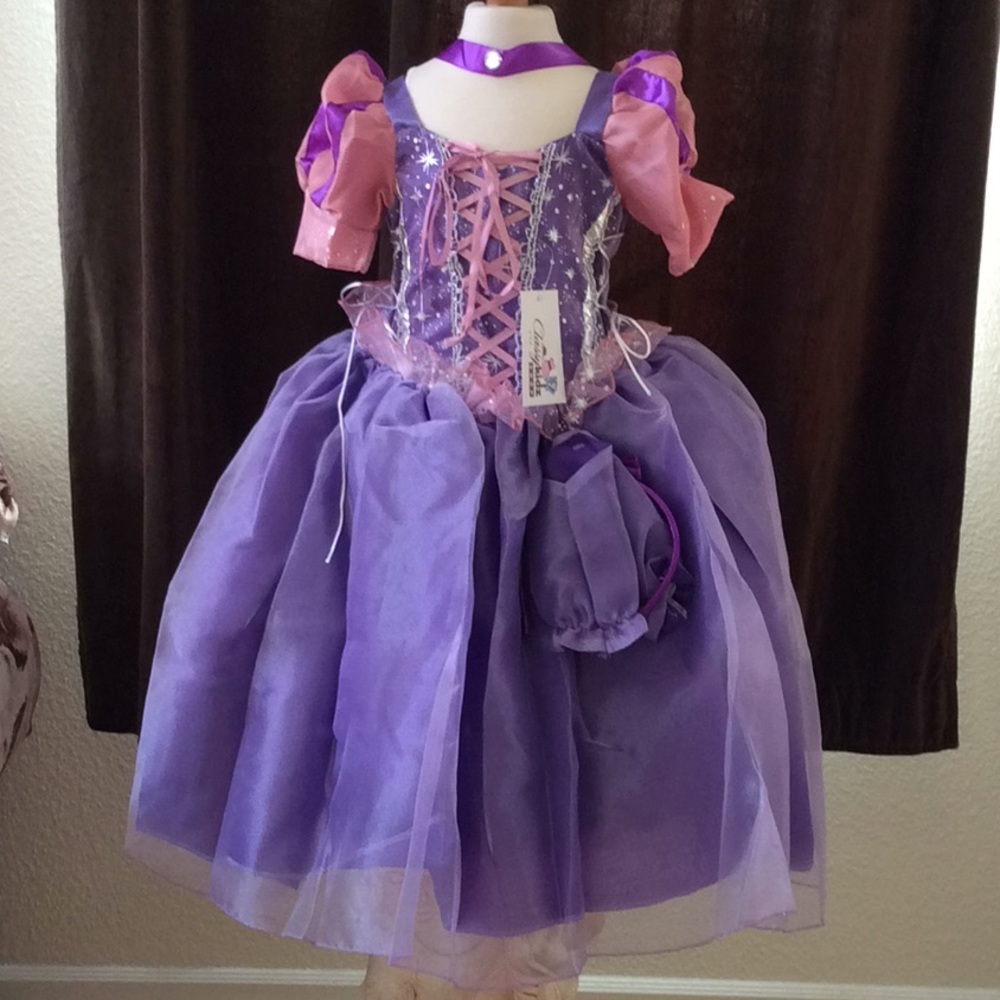 New With Tag Princess Rapunzel Party Costume